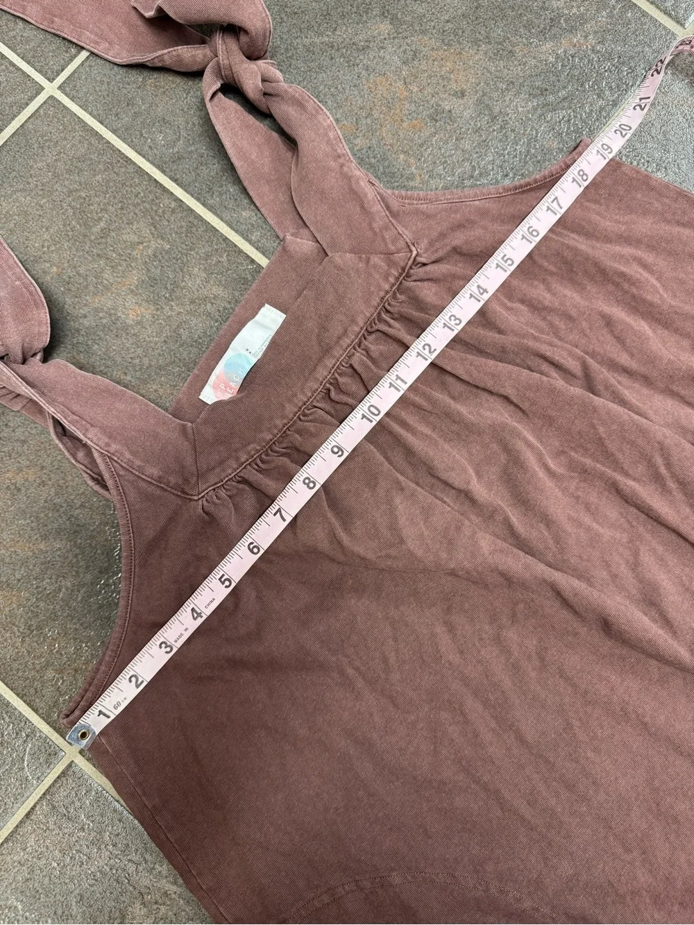 Free People FP Beach Free-Est Honey Tie Shoulder Mini Dress Brown Small